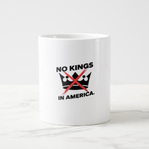 No Kings In America Anti Essential Retro Style Giant Coffee Mug