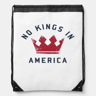 No Kings In America Anti Fascism USA Classic Drawstring Bag
