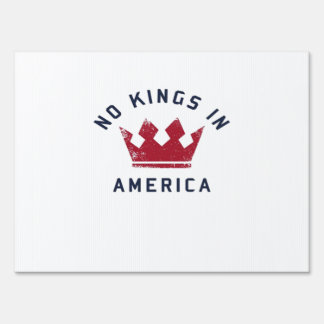 No Kings In America Anti Fascism USA Classic Sign