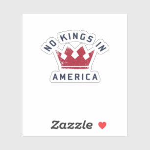 No Kings In America Anti Fascism USA Classic Sticker