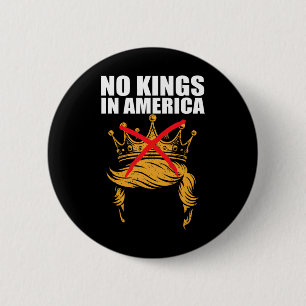 No Kings In America Anti Ice Patriotic Activist Pr Button