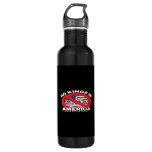 No Kings In America Anti-Monarchy Patriotic Design Stainless Steel Water Bottle