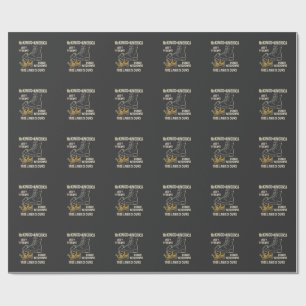 No Kings in America Anti-Trump 4th of July Wrapping Paper