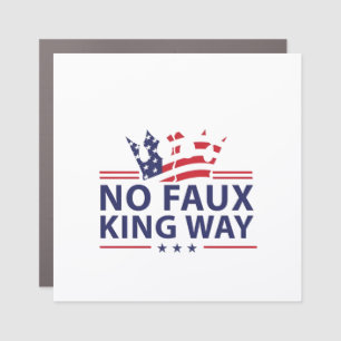 No Kings In America Anti Trump Anti Fascism Car Magnet