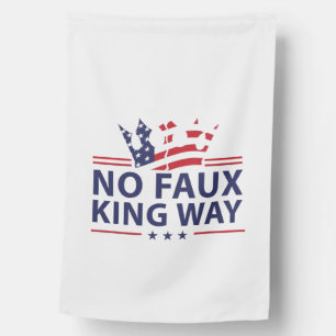 No Kings In America Anti Trump Anti Fascism House Flag