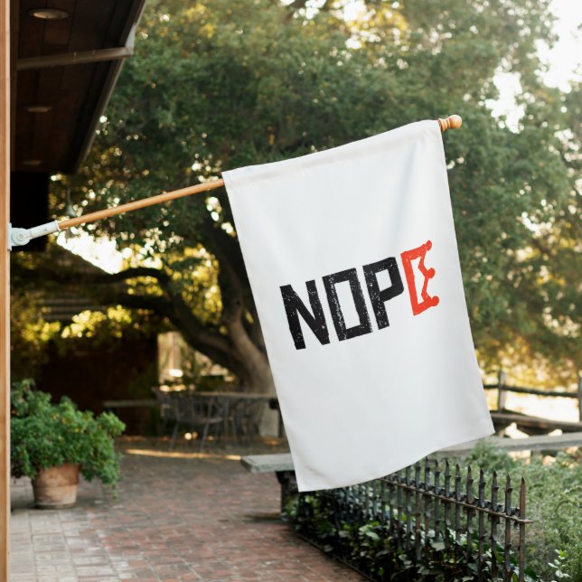 No Kings In America Anti Trump Anti Fascism House Flag (In SItu)