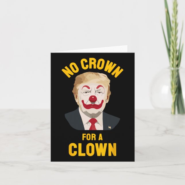 No Kings In America Anti Trump  Card (Front)