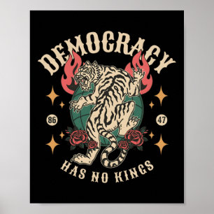 No Kings In America Anti Trump Feminist Lgbt Women Poster