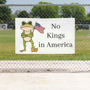 No Kings in America Anti-Trump Protest  Banner
