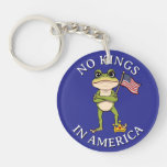 No Kings in America Anti-Trump Protest Large Keychain