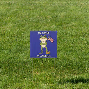 No Kings in America Anti-Trump Protest  Sign