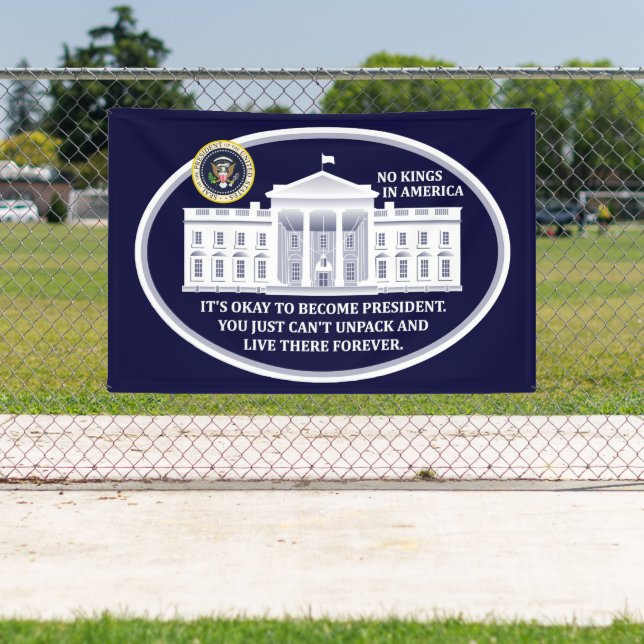 No Kings in America Banner (Insitu)