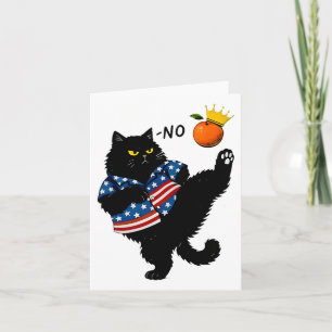 No Kings In America Black Cat We The People Card