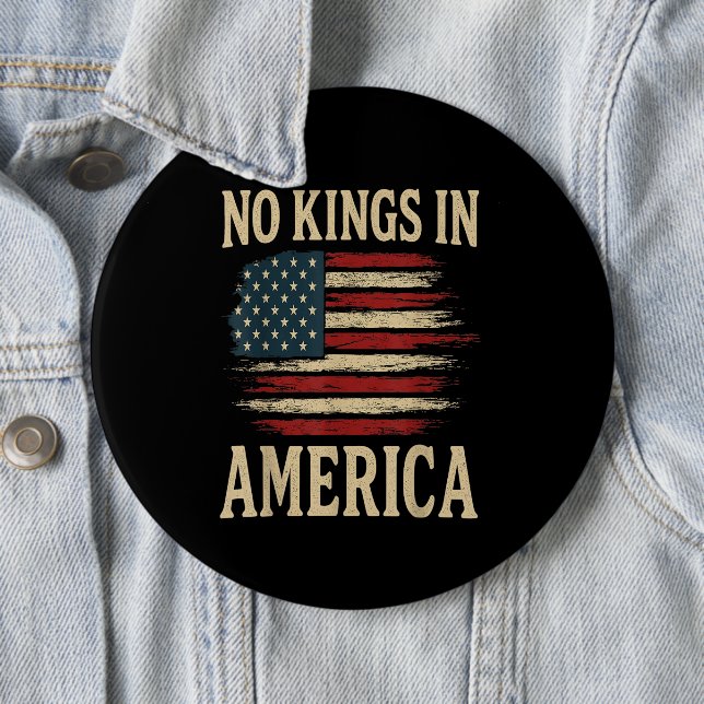 No Kings in America  Button (In Situ)