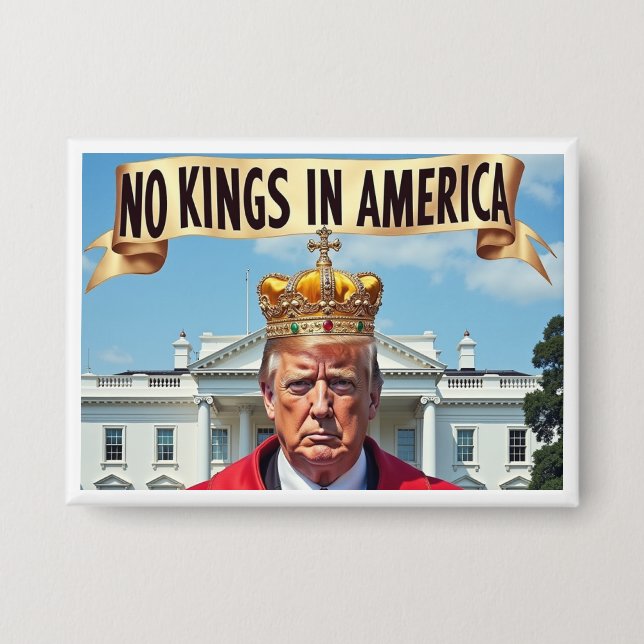 No Kings IN America Button (Front)