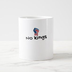 No Kings In America Classic Minimal Clean Giant Coffee Mug