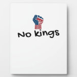 No Kings In America Classic Minimal Clean Plaque