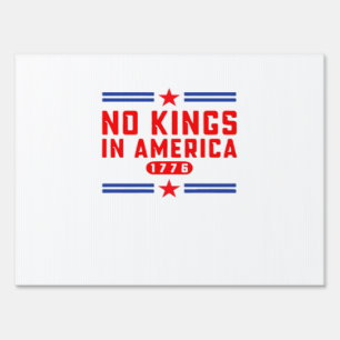 No Kings In America Classic Minimal Clean Sign