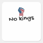 No Kings In America Classic Minimal Clean Square Sticker