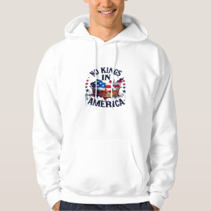 No Kings In America Classic Retro Cool Hoodie