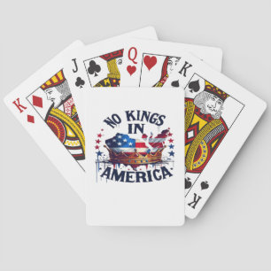 No Kings In America Classic Retro Cool Poker Cards