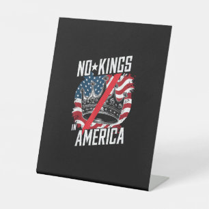 No Kings In America Court Ruling Protest Save Pedestal Sign