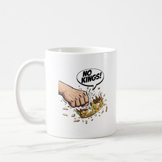 No Kings In America Creative Design Coffee Mug (Left)
