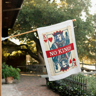 No Kings in America Democracy Protest House Flag