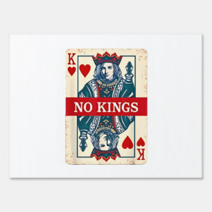 No Kings in America Democracy Protest  Sign