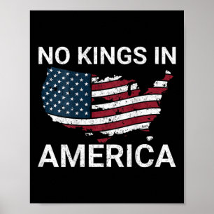No Kings In America Dump Trump No Authoritarians I Poster