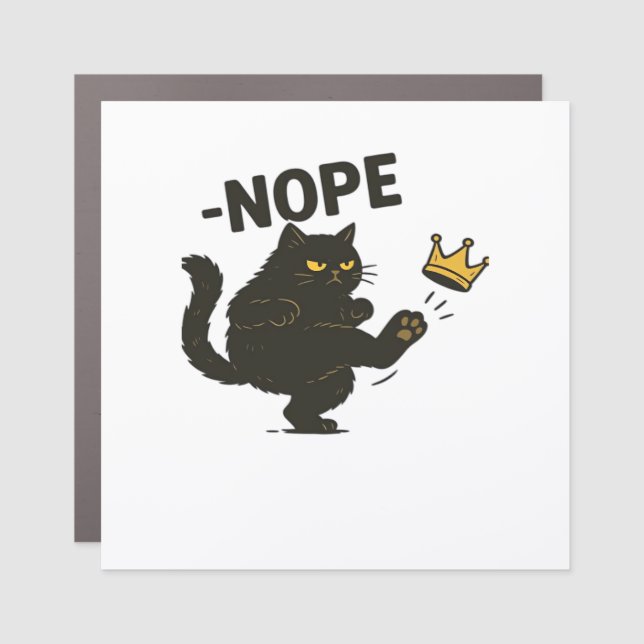 No Kings In America Essential Cool Unique Car Magnet (Front)