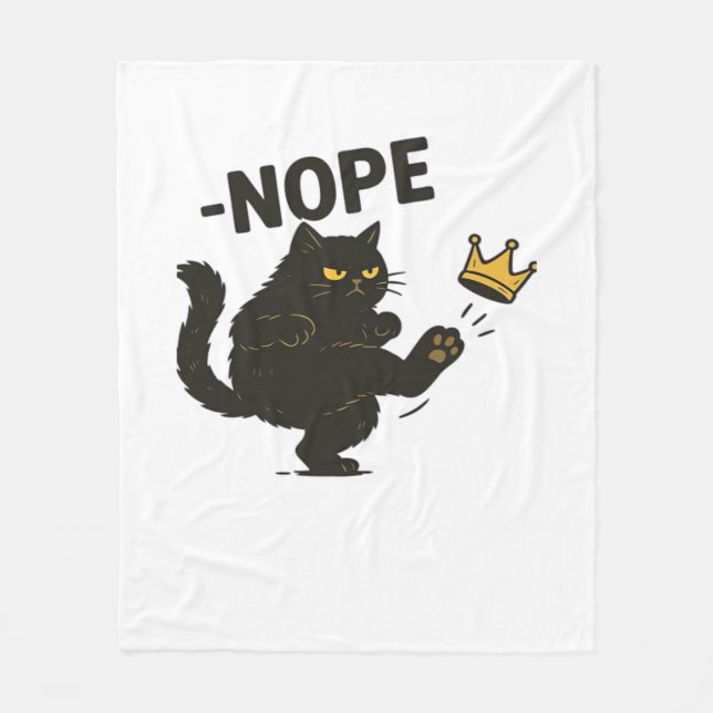 No Kings In America Essential Cool Unique Fleece Blanket (Front)