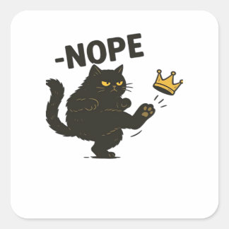 No Kings In America Essential Cool Unique Square Sticker