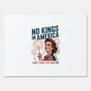 No Kings In America Fabulous Queens Pride 2025 Des Sign