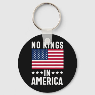 No Kings In America Flag Protest Save Democracy 10 Keychain