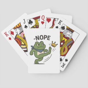 No Kings in America Frog No Kings Democracy Poker Cards