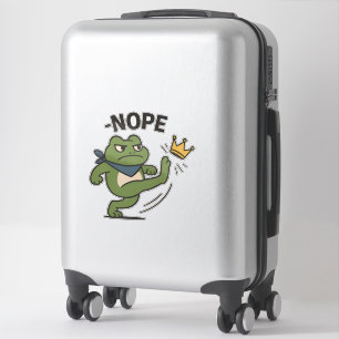 No Kings in America Frog No Kings Democracy Sticker