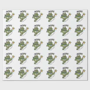 No Kings in America Frog No Kings Democracy Wrapping Paper