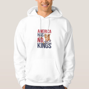 No Kings In America Funny America Has No King Poli Hoodie