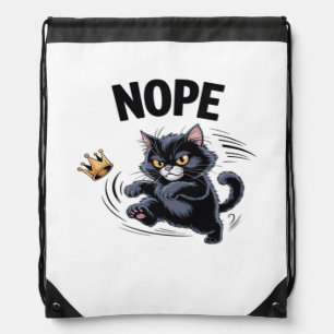 No Kings In America Funny Kicking Crown Classic Vi Drawstring Bag