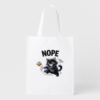 No Kings In America Funny Kicking Crown Classic Vi Grocery Bag