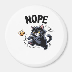 No Kings In America Funny Kicking Crown Classic Vi Magnet