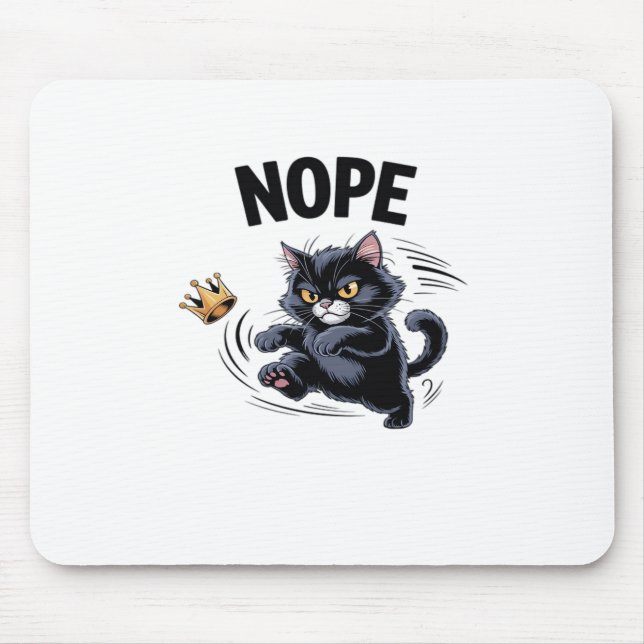 No Kings In America Funny Kicking Crown Classic Vi Mouse Pad (Front)