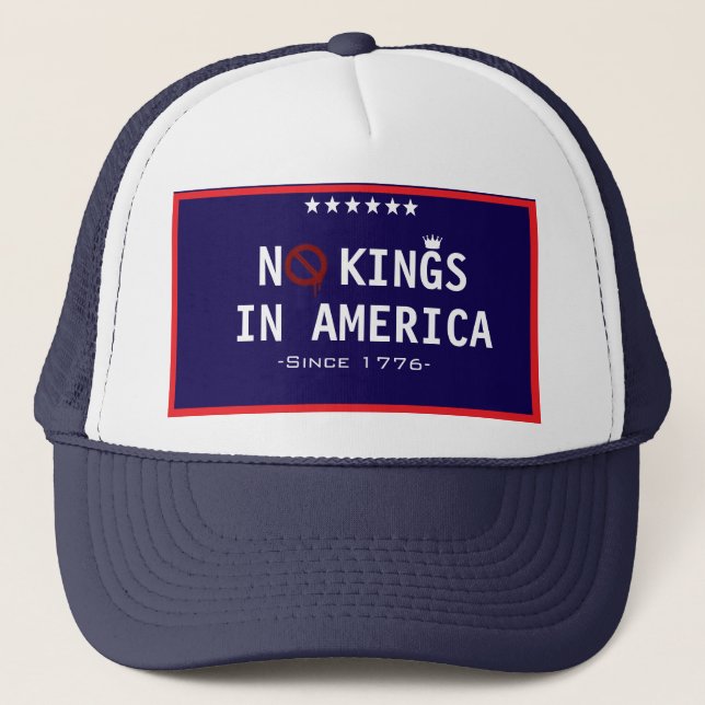 NO KINGS IN AMERICA ( Hat for Every patriotic ) (Front)