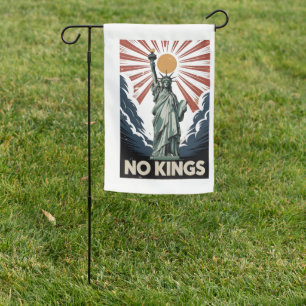No Kings In America Liberity Status USA Democrats Garden Flag