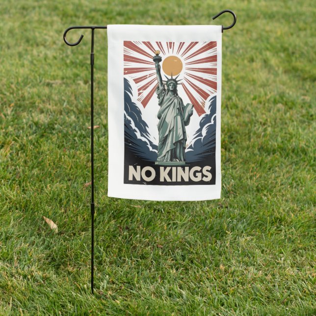 No Kings In America Liberity Status USA Democrats  Garden Flag (In SItu)