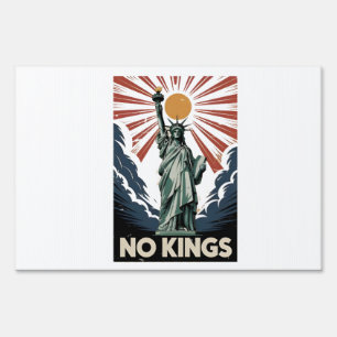 No Kings In America Liberity Status USA Democrats  Sign
