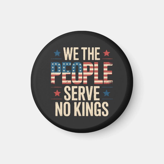 No Kings in America Magnet (Front)