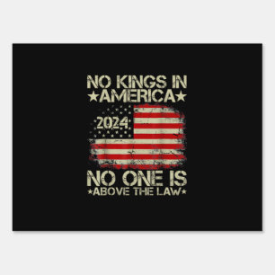 No Kings In America Minimal Clean Sign