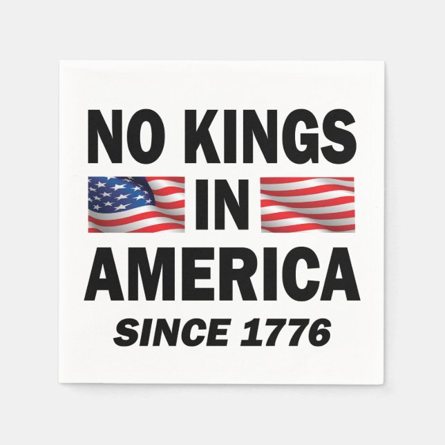 No Kings in America Napkins (Front)
